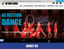 Tablet Screenshot of dancinginmotion.com